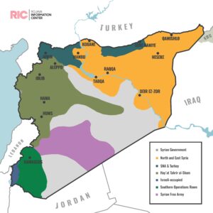 Map of territorial control in Syria as of Dec 8